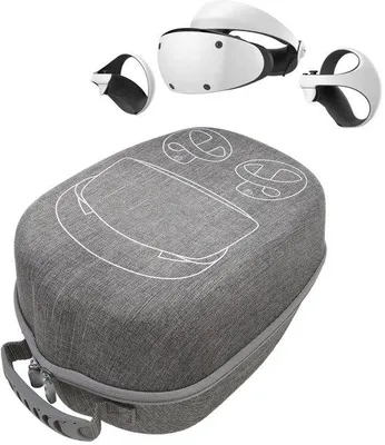 Produktbild von Geschütztes VR-Headset-Set für PS VR2 - Mehrfach Schutz - Bequem zu Tragen - Größe: Grosse - Farbe: Grau