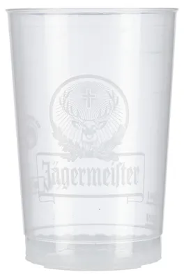 Produktbild von Jägermeister Kunststoff Glas 0,2l Mehrweg Plastik Longdrink Bier Becher Gläser