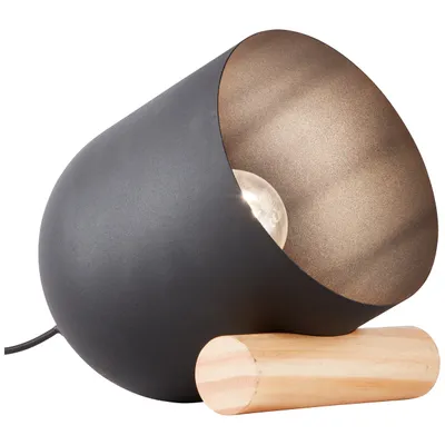 Produktbild von Schwarze Tischlampe im Retro Look