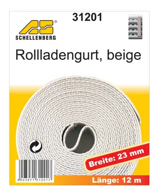 Produktbild von Schellenberg Rollladengurt beige Breite 23 mm - Länge 12 m