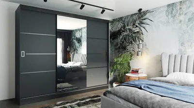 Produktbild von Retro Kleiderschrank 200 cm – Front Weiß. Variante: Farbe Weiß, Größe 200x205x59