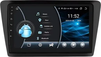 Produktbild von Autoradio mit Bluetooth und CarPlay für Skoda Rapid (2013–2019) – kompatibel mit Apple und Android – Stereoanlage mit Navigationssystem – 2 GB RAM, 32 GB Speicherplatz