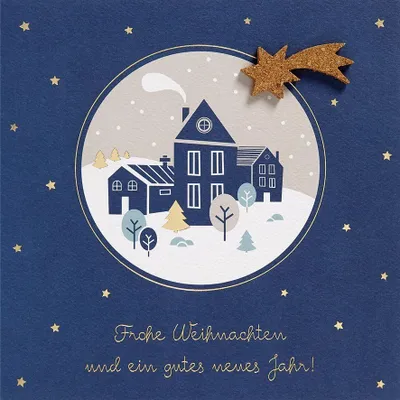 Produktbild von Weihnachten Moments Collection Unverpackte Glückwunschkarte mit Briefumschlag Landschaft