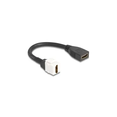 Obrázek produktu pro DeLOCK 86973, 0,2 m, HDMI, HDMI, Černá, Bílá