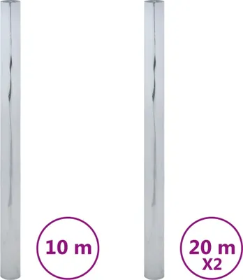 Produktbild von Sonnenschutzfolien 3 Stk. Statisch Reflektierend Silbern PVC
