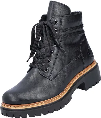 Produktbild von Rieker Boot - Schwarz Synthetik Größe: 36 Normal