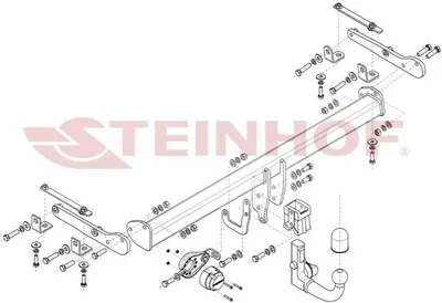 Produktbild von STEINHOF N-112 Anhängerkupplung 2000kg Max für NISSAN Qashqai II (J11, J11)