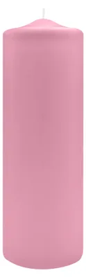 Produktbild von Spitzkopf Stumpen Kerzen Rosa 30 x Ø 9 cm, 6 Stück