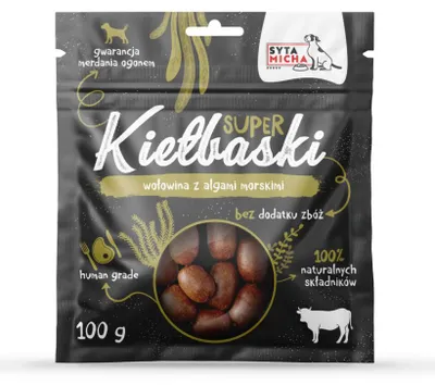 Obrázek produktu pro Klobásky s hovězím masem a mořskými řasami