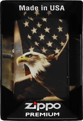 Produktbild von Feuerzeug ZIPPO EAGLE USA FLAG DESIGN 60007289