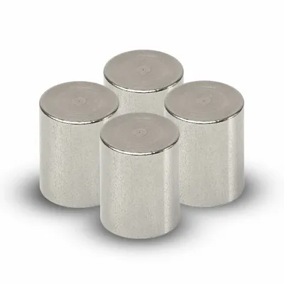 Produktbild von MAUL Magnet Stab 4 Stück / SET 9 kg Stahl Metall Neodym 1.6 x 1.6 x 2 cm silber
