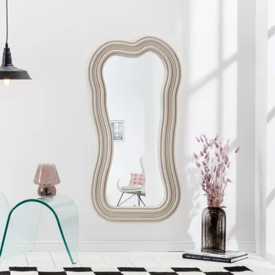 Produktbild von Design Wandspiegel ALICE II 100cm greige