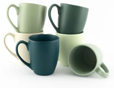 Immagine prodotto di Solidchoice - Set di 6 grandi tazze da caffè in Vetroceramica di alta qualità