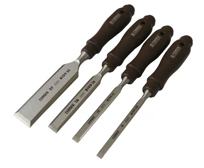 Produktbild von Narex Stechbeitel Set 4-tlg (8 / 10 / 16 / 32) mit Kunststoffgriff