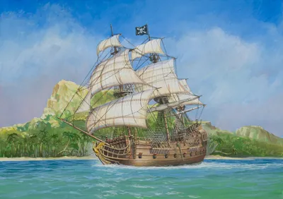 Produktbild von Modellbausatz Schiff 9031 - Schwarzer Schwan (1:72)