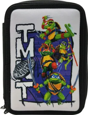 Immagine prodotto di Astuccio per matite Teenage Mutant Ninja Turtles TMNT con 2 ripiani