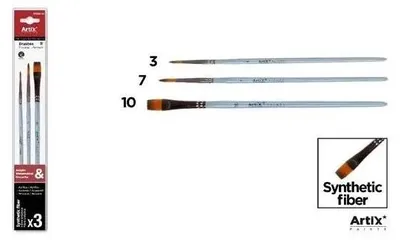 Zdjęcie produktu dla Pędzle syntetyczne 3szt - Artix
