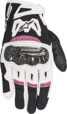 Zdjęcie produktu dla Rękawice STELLA SMX-2 AIR CARBON, ALPINESTARS, damskie (czarne/białe/fioletowe, rozmiar XS)