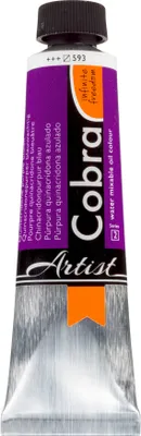Immagine prodotto di Cobra Artist Vernice ad olio miscibile con acqua Tubo 40 ml Quinacridone Viola Blu 593