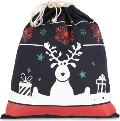 Image de Sac Kimood avec cordon et motifs de Noël
