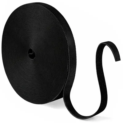 Produktbild von Klebeband, 20 Meter, mit Klettverschluss, 10 mm breit, schwarz