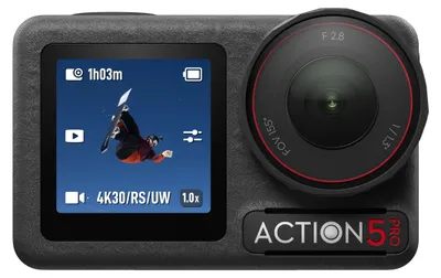 Obrázok produktu pre DJI Osmo Action 5 Pro, 4K Ultra HD, CMOS, 40 MP, 120 fps, Wi-Fi, Bluetooth