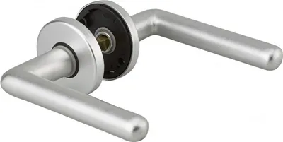 Image de Paire de béquilles Crecy pour porte, carré 7mm, argent - THIRARD