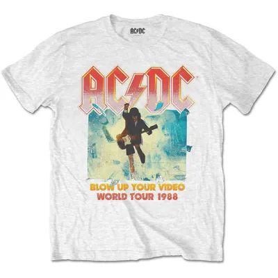 Produktbild von AC/DC Blow Up Your Video / World Tour 1988 White L T-Shirt
