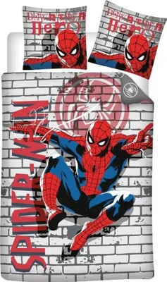 Produktbild von Marvel Spiderman Kinder Bettwäsche 2tlg. Set 135-140x200 65x65 cm