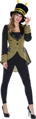 Produktbild von Biene Bienen Jacke Blazer Gehrock Karneval Fasching Kostüm 36-48