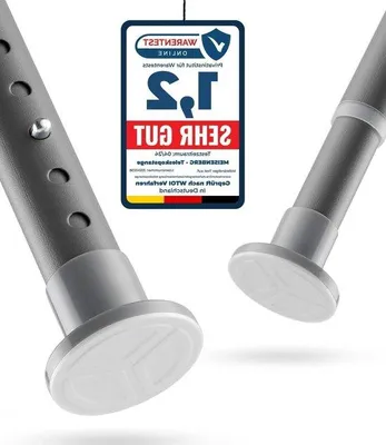 Obrázok produktu pre Sprchová tyč 160–210 cm, sivá, teleskopická, Ø 25 mm, nerezová oceľ