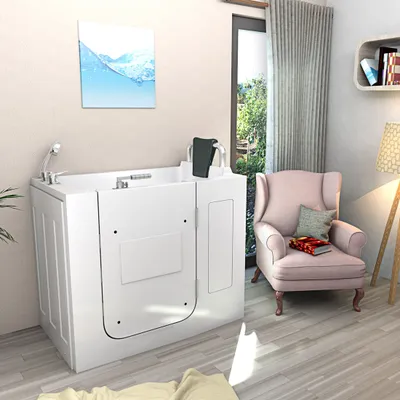 Produktbild von Sitzbadewanne Senioren Wanne Sitzwanne mit Tür S08-B-R 110x68cm