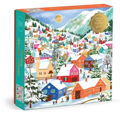 Produktbild von Swiss Alpine Village 500 Piece Foil Puzzle