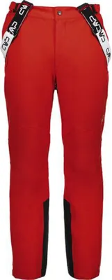 Produktbild von CMP 4-Wege Stretch Herren Skihose mit abnehmbaren Trägern rot 50