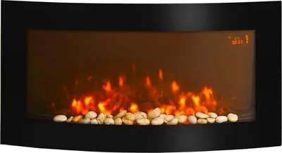 Obrázok produktu pre Elektrické nástenné kúrenie – 1000 W/200 W s diaľkovým ovládaním a nastaviteľnými plameňmi – 89,2 x 13,5 x 48 cm