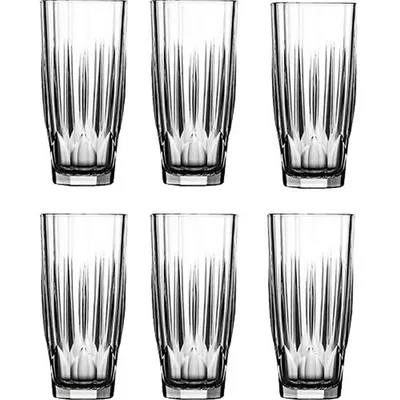 Productafbeelding van Pasabahce Diamond: set van 6 longdrinkglazen, waterglazen, kristaldesign