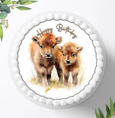 Produktbild von Für die Geburtstags Torte ein Tortenaufleger, Zuckerbild mit dem Motiv: Dschungeltiere, Essbares Foto für Torten, Fondant, Ø 20cm, 1501z