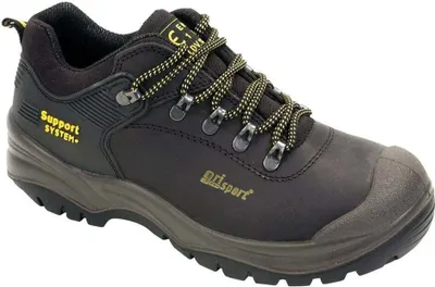 Productafbeelding van Grisport - Veiligheidsschoenen voor heren, model "Worker", leder, artikelnummer GS123 (maat 43 EU), kleur zwart