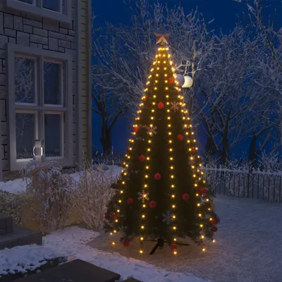 Image de The Living Store Filet lumineux pour sapin de Noël avec 250 LED 250 cm