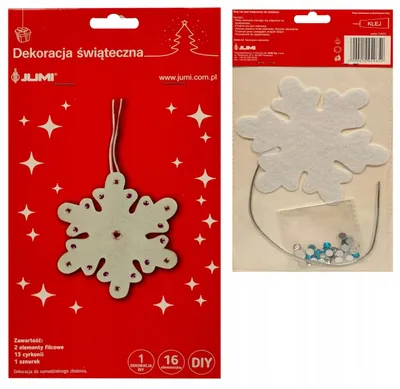Produktbild von Jumi Kreativ-Set Schneeflocke Filz-Bastelset Weihnachtsdeko