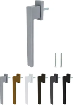 Produktbild von Design Aluminium Terrassentürgriff Dublin PSK - pulverbeschichtet, Farbe:Weiß RAL 9016 (matt), Stiftlänge:45mm