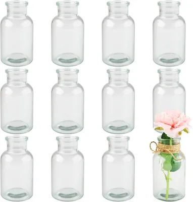 Produktbild von Glasvase klein, 125 ml, 10,5 cm hoch, 12 Stück, für Tischdekoration