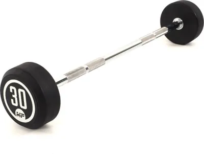 Produktbild von Muscle Power Feste Langhantel aus Gummi – 30 kg