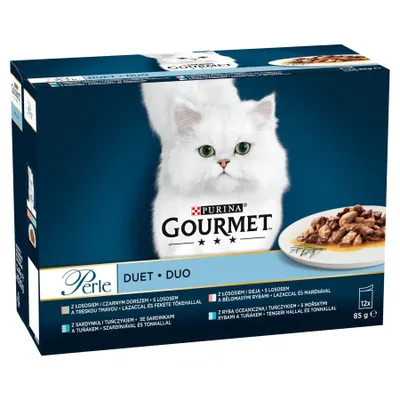 Produktbild von Purina Gourmet Perle Duo Futter Fisch Duett 12X85G