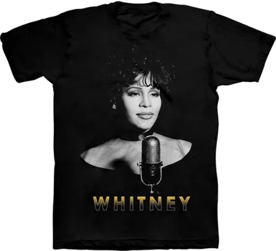Produktbild von Whitney Houston - T-Shirt für Herren/Damen Uni RO7954 (L) (Schwarz)