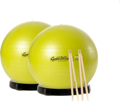 Produktbild von Original Pezzi MAXAFE 2x Drum it m. Ballschalen, Drum Sticks (65cm) - apfelgrün