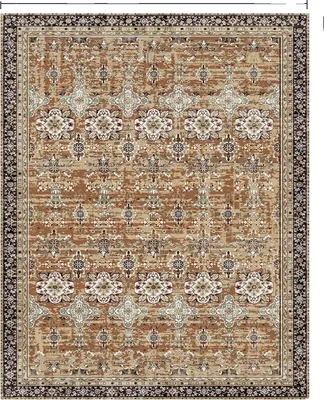 Image de Tapis, Tapis souple, Finition antidérapante, 75x95FT MarronVert
