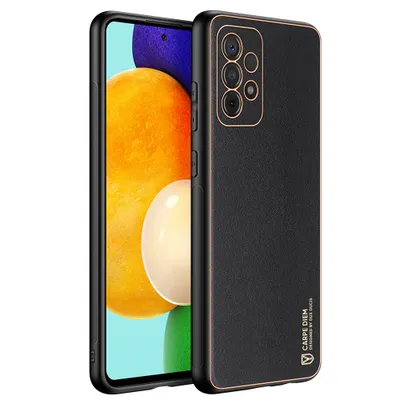 Produktbild von Dux Ducis Yolo Elegante Kunstlederhlle fr Samsung Galaxy A52s 5G / A52 5G / A52 4G / A52s Schwarz