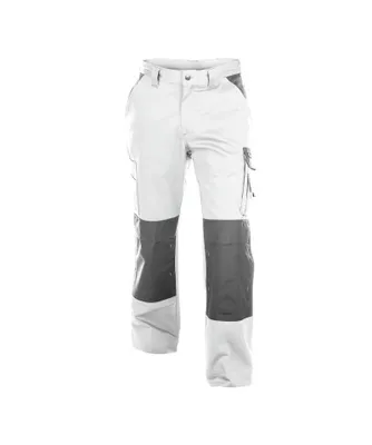 Immagine prodotto di DASSY® Boston Pantalone da lavoro bicolore con tasche al ginocchio BIANCO/GRIGIO CEMENTO Taglia 56 Lunghezza: MENO