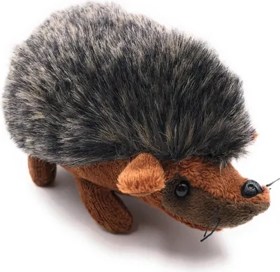 Produktbild von Onwomania Plüschtier Kuscheltier Stoff Tier Igel braun stehend 17 cm